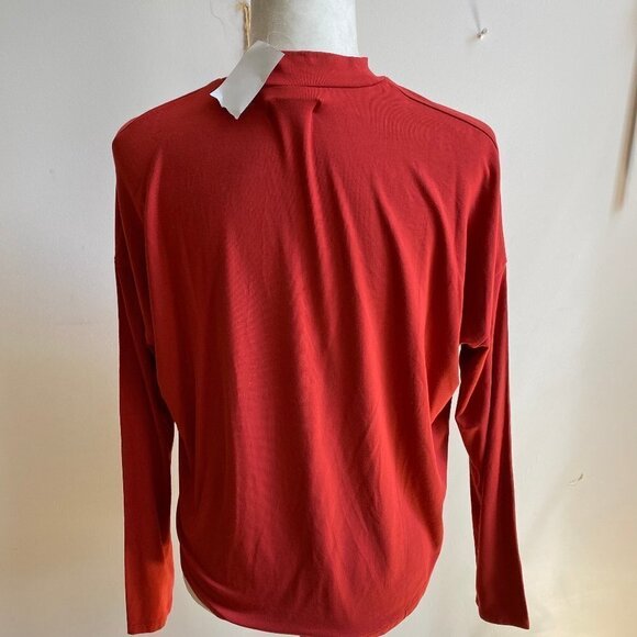 MADEWELL "Tatiana" Mock Neck BNWT Orange Top New - Picture 5 of 8